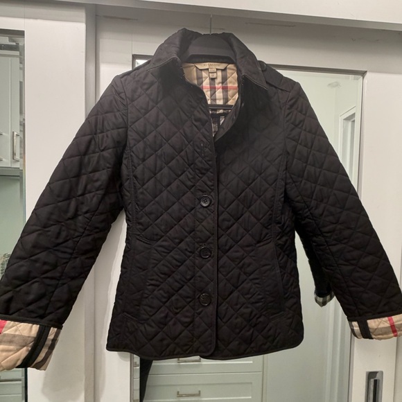 Burberry Jackets & Blazers - Authentic Burberry Black Quilted Nova check Jacket XS